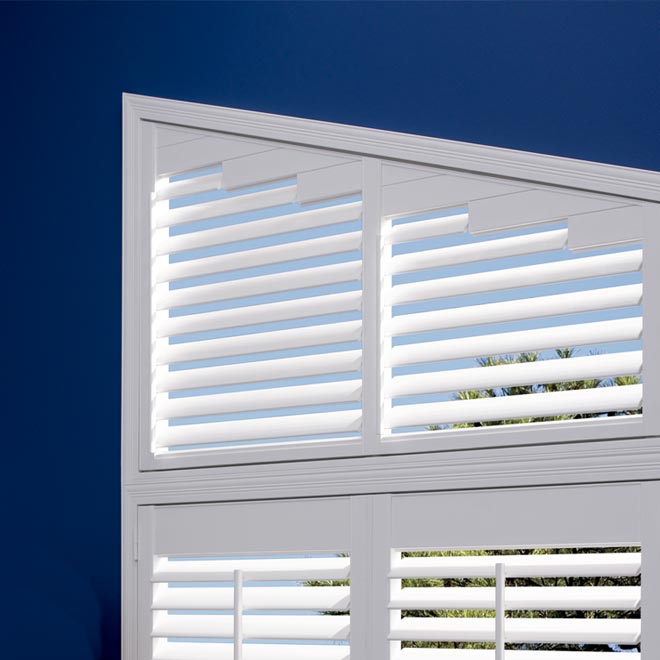 arched angled specialty shapes shutters